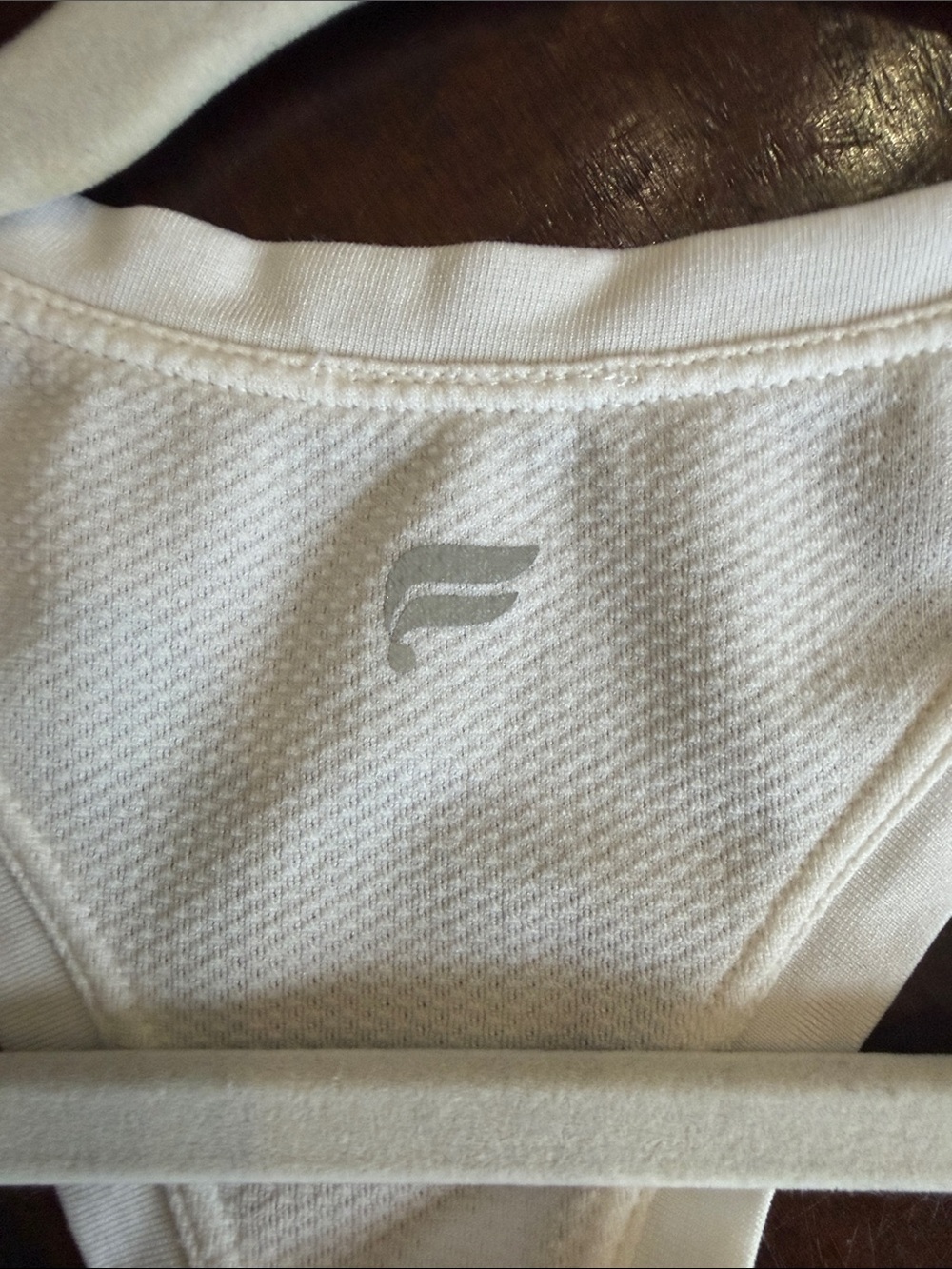 Fabletics Cream Racerback Tank Top - Picture 2 of 4